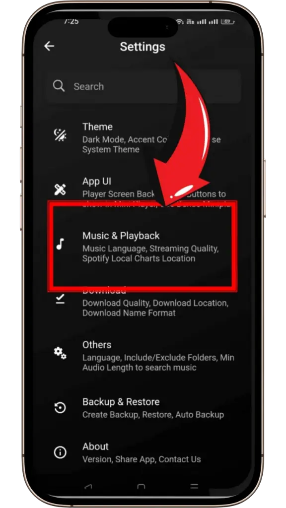 Change Audio Quality in BlackHole Music