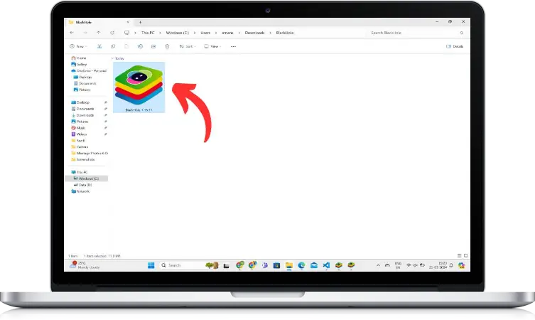 Download the BlackHole APK file to your PC